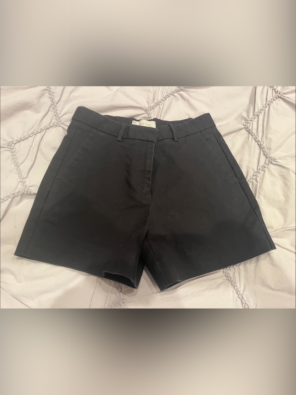 GAP Black Women's High-Rise Tailored Shorts 00 stretch